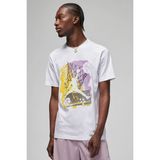 Nike Air Jordan Brand Graphic Ss Crew Grafik Baskılı Erkek Tişört Beyaz - M