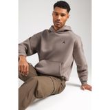 Nike Air Jordan Brooklyn Oversize Mens Sweatshirt Bol Kesim Kapüşonlu Erkek Sweatshirt Kahverengi