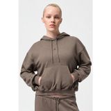Nike Air Jordan Crossover Dri-Fit Loose Fit Womens Sweatshirt Kapüşonlu Bol Kesim Kadın Sweatshirt Kahverengi