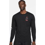 Nike Air Jordan Flight Team Men's Long Sleeve T-Shirt Erkek Uzun Kollu Tişört Siyah