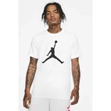 Nike Air Jordan Jumpan Short-Sleeve Crew Grafik Baskılı Erkek Günlük Tişört Beyaz