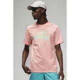 Nike Air Jordan Jumpman Ss Crew Mens Erkek Günlük Tişört Pembe