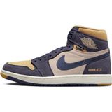 Nike Air Jordan Mıd Goretex Leather Sneaker Hakiki Deri Bilekli Su Geçirmez Nefes Alan Günlük Spor Ayakkabı Lacivert - Lacivert - Bej