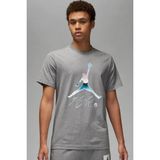 Nike Air Jordan Mj Brand Graphic Crew Erkek Gri Spor Tişört
