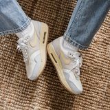 Nike Air Max 1 '87 Crepe Light Bone Kadın Hava Tabanlı Gri Spor Ayakkabı - FJ4735-001
