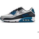 Nike Air Max 90 Erkek Sneaker Ayakkabı FB9658-002 (Yarım Numara Büyük Almanızı Öneririz) Gri-Siyah-Mavi - 45 - 01 - Mavi