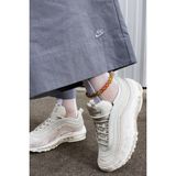 Nike Air Max 97 Reflector Leather Sneaker Hakiki Deri Reflektörlü Günlük Spor Ayakkabı Gri