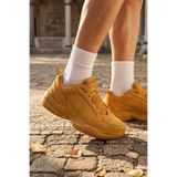 Nike Air Monarch IV / Air Max Tarzı Erkek Spor Ayakkabı - Hardal Taba Süet, Klasik Antrenman Sneaker