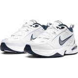 Nike Air Monarch Iv Erkek Fitness Spor Ayakkabısı Bağcıklı Düz Taban Yapısı ile Dayanıklı Tasarım - Beyaz-Lacivert