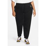 Nike Air Plus Mid Rise Piping Detail Joggers Alligator Fleece Kadın Eşofman Altı Siyah - 3XL