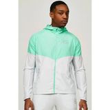 Nike Air Water Resistant Packable Hoodie Jacket Erkek Kapüşonlu Çanta Olabilen Suitici Spor Ceket Yeşil-Beyaz - Yeşil - Beyaz