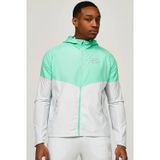 Nike Air Water Resistant Packable Hoodie Jacket Erkek Kapüşonlu Çanta Olabilen Suitici Spor Ceket Yeşil-Beyaz