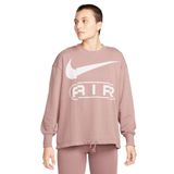 Nike Air Women's Oversized Crew Neck French Terry Sweatshirt Kadın Geniş Kalıp Sweatshirt Kahve