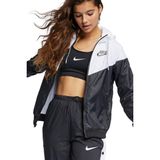 Nike AR3092-010 Windrunner Kapüşonlu Kadın Mont - 2XL - Siyah - Beyaz
