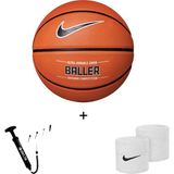 Nike Baller Basketbol Topu + Pompa + Nike Havlu Bileklik - 7 Numara - Turuncu