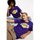Nike Basketball Nba La Lakers Unisex Team Logo Graphic T-Shirt Unisex Pamuklu Tişört Mor - XL