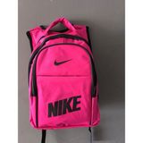 Nike Baskılı Sırt Çantası - Okul Çantası (Siyah-Yeşil-Pembe)