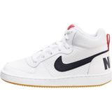 Nike Beyaz Court Borough Mid Spor Kadın Ayakkabı Düz Tabanlı Rahat Kullanım İçin Tasarlandı 839977-107