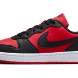 NIKE Boy's Court Borough Düşük Recraft Sneaker, Üniversite Kırmızı Siyah Beyaz, 38 EU
