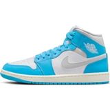 Nike BQ6472-400 Wmns Aır Ordan 1 Mid Unisex Spor Ayakkabı Çok Renkli Düz Tabanlı Konforlu Tasarım
