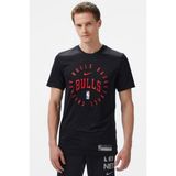 Nike Chicago Bulls Nba Ss Crew Black Logolu Unisex Günlük Tişört Siyah - M