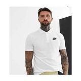 Nike Club Erkek Polo Üst T Shırt (Geniş Kalıp 1 Beden Küçük Alıınız) - Beyaz