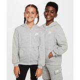 Nike Club Fleece French Terry Full-Zip Hoodie 08-16 yaş çocuk erkek Gri Sweatshirt - FD3017-063