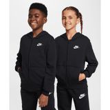 Nike Club Fleece French Terry Full-Zip Hoodie 08-16 yaş çocuk erkek Siyah Sweatshirt - FD3017-010