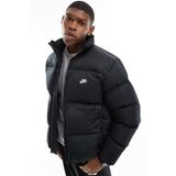 Nike Clup Puffer Synthetic Fill Full Zip Loose Fit Men's Jacket Erkek Bol Kesim Suitici Mont Siyah
