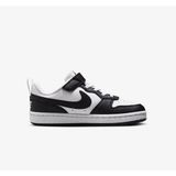Nike Çocuk Ayakkabısı Court Borough Low Recraft Siyah Beyaz Çocuk Ayakkabısı Spor Ayakkabı SİYAH BEY