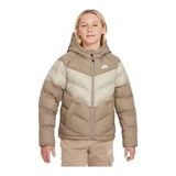 Nike Çocuk Kapüşonlu Mont Bej Unisex DX1264-247 - - Olivine - 001 - 8 - 10 Yaş