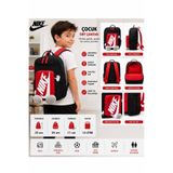Nike Çocuk Sırt Çantası 13 Litre Siyah Kırmızı Okul Çantası Günlük Kullanım Anaokulu İlkokul Sırt Çantası 32x24x11 cm