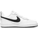 Nike Court Borough Low 2 (Gs) Çocuk Beyaz Koşu Ayakkabı 36,5 Numaralı Hafif ve Esnek Tasarım - Beyaz - Siyah