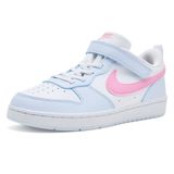Nike Court Borough Low Essential+ Kız Çocuk Sneaker, Beyaz/Pembe/Gri, 34 Beden