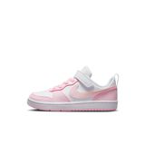Nike Court Borough Low Recraft (Td) erkek çocuk spor ayakkabısı, Beyaz Pembe Köpük, 21 EU