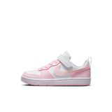 Nike Court Borough Low Recraft (Td) erkek çocuk spor ayakkabısı, Beyaz Pembe Köpük, 27 EU