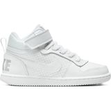 Nike Court Borough Mid Leather Sneaker Hakiki Deri Bilekli Lastik Ipli Bantlı Unisex Spor Ayakkabı Beyaz