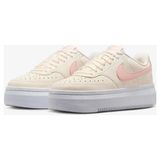 Nike Court Vision Alta Krem Yüksek Tabanlı Kadın Deri Spor Ayakkabı - DZ5394-108