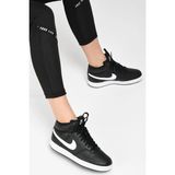 Nike Court Vision Mid Leather Womens Sneaker Hakiki Deri Kadın Günlük Spor Ayakkabı Siyah