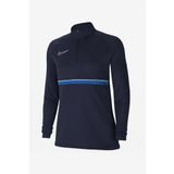 Nike CV2653-453 Kadın Dri-Fit Academy Kadın Mavi Futbol Uzun Kollu Tişört