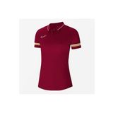 Nike CV2673-677 Kadın Dri-Fit Academy Kadın Kırmızı Futbol Polo Tişört