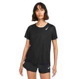 Nike DD5927-010 W Nk Df Race Top SS Kadın Siyah Koşu Tişört