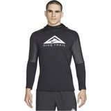 Nike DM4743-010 M Nk Df Trail Hoodie Gx Kapüşonlu Normal Kalıp Düz Siyah Erkek Sweatshirt