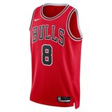 Nike DN2000-657 Kırmızı Chicago Bulls Icon Edition Dri-FIT NBA Swingman Jersey Erkek Forma