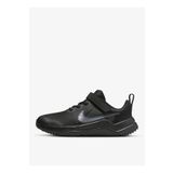 Nike Downshifter 12 Kids Black PSV Kız Çocuk Çırtlı Bantlı Yürüyüş Koşu Ayakkabısı Siyah