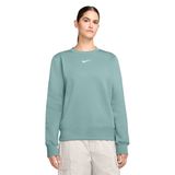 Nike DQ5751-017 Yeşil Phoenix Fleece STD Crew Kadın Günlük Stil Sweatshirt