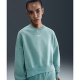Nike DQ5761-017 Sportswear Phoenix Fleece Over-Oversized Crew-Neck Yeşil Kadın Sweatshirt