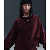 Nike DQ5761-652 Bordo Sportswear Phoenix Fleece Over-Oversized Crew Kadın Günlük Stil Sweatshirt