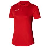Nike DR1348-657 Dri-Fit Academy 23 Polo Ss Kadın Kırmızı Futbol T-Shirt