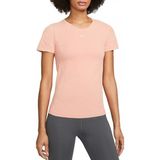Nike Dri-Fıt Adv Aura Women's Slim-Fit Short-Sleeve Top DD0588-824 Somon Spor Kadın T-Shirt - Pembe
